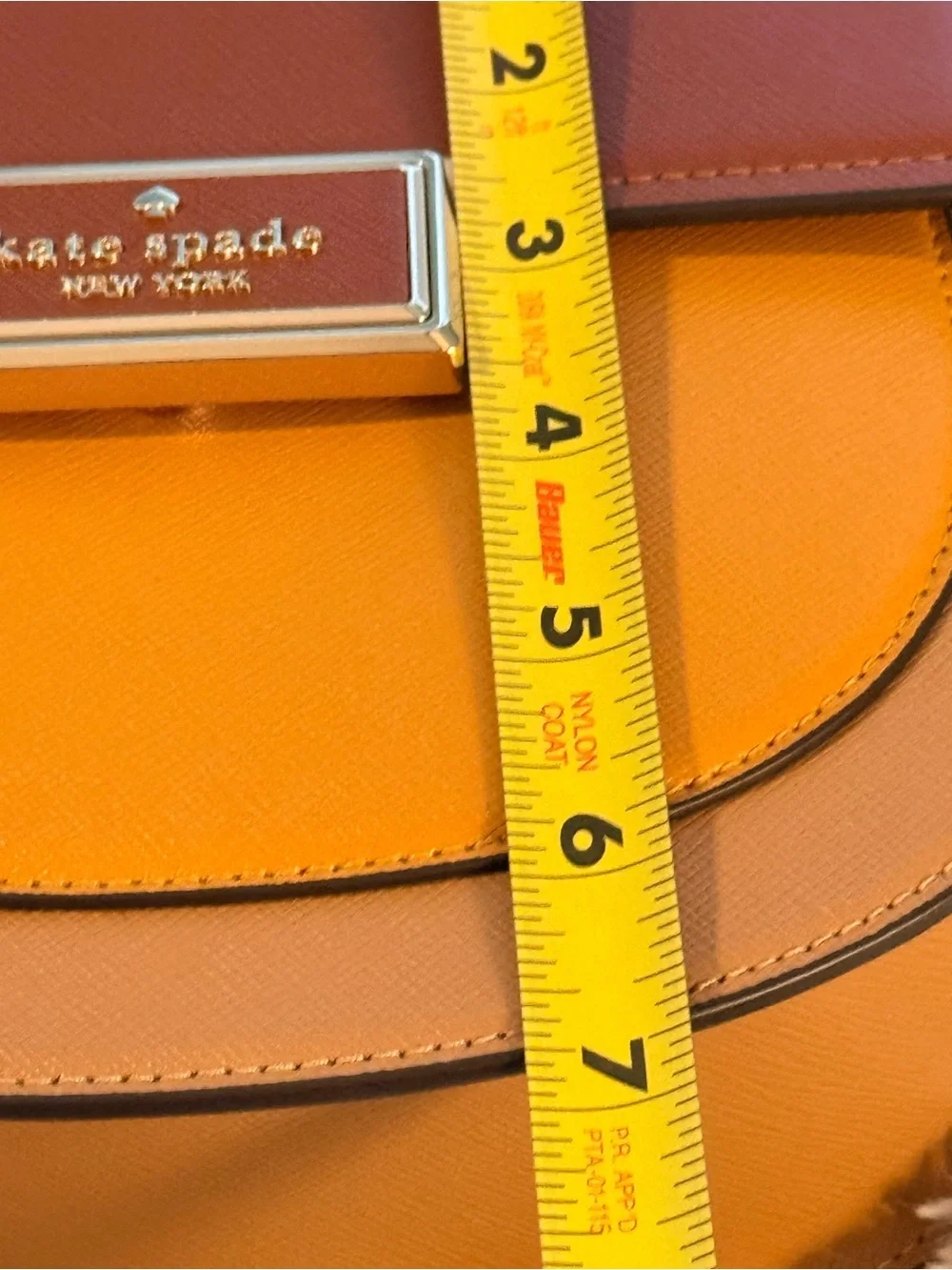 kate spade Two-Tone Orange & Brown Leather Crossbody
